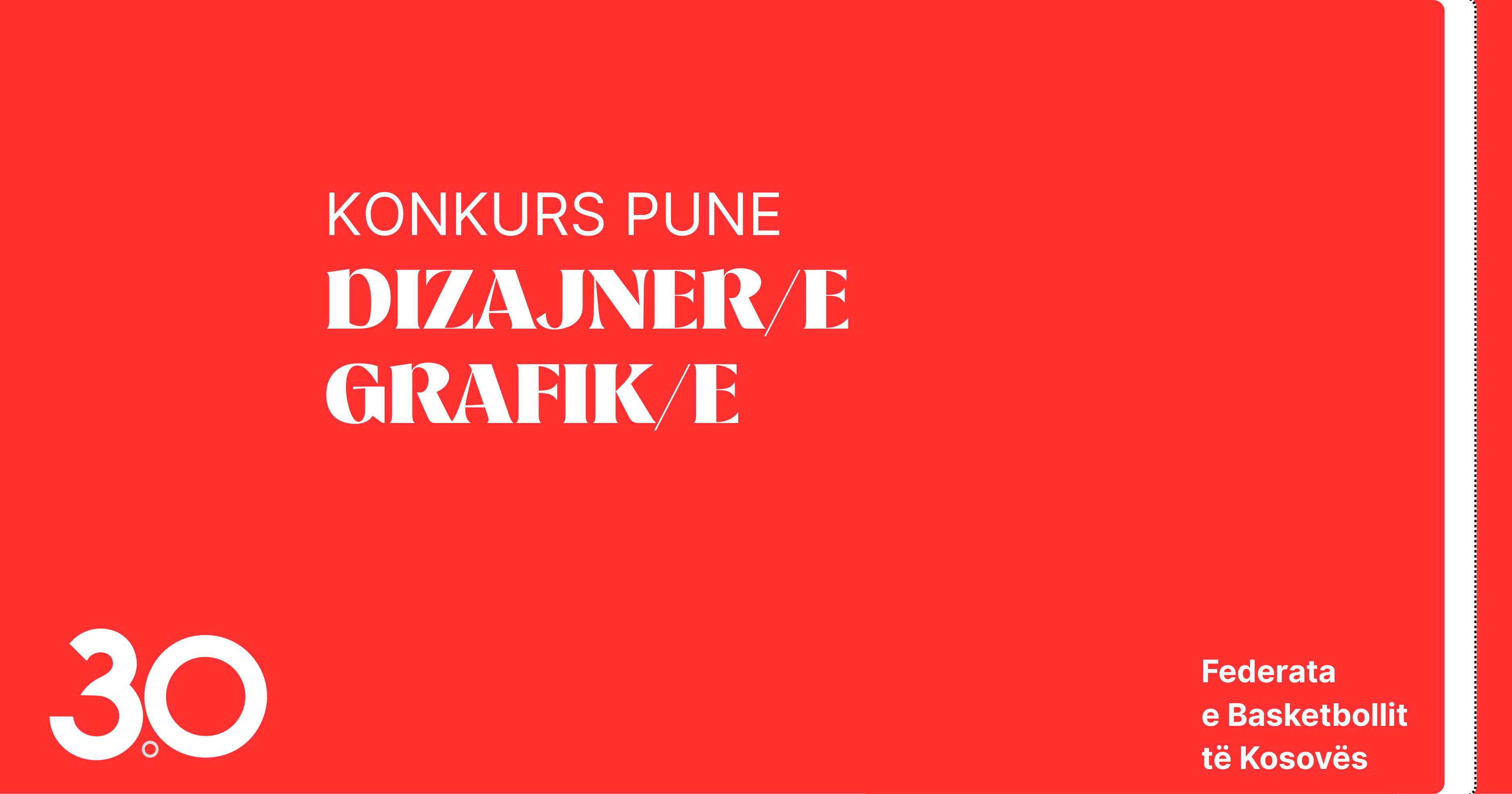 THIRRJE PËR APLIKIM – DIZAJNER/E GRAFIK/E